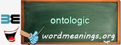 WordMeaning blackboard for ontologic